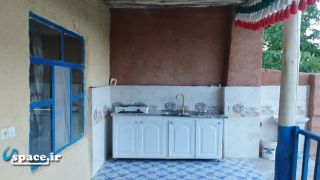 نمای تراس سوئیت شماره سه اقامتگاه بوم گردی بابا خان 2 - سپیدان - روستای کهکران